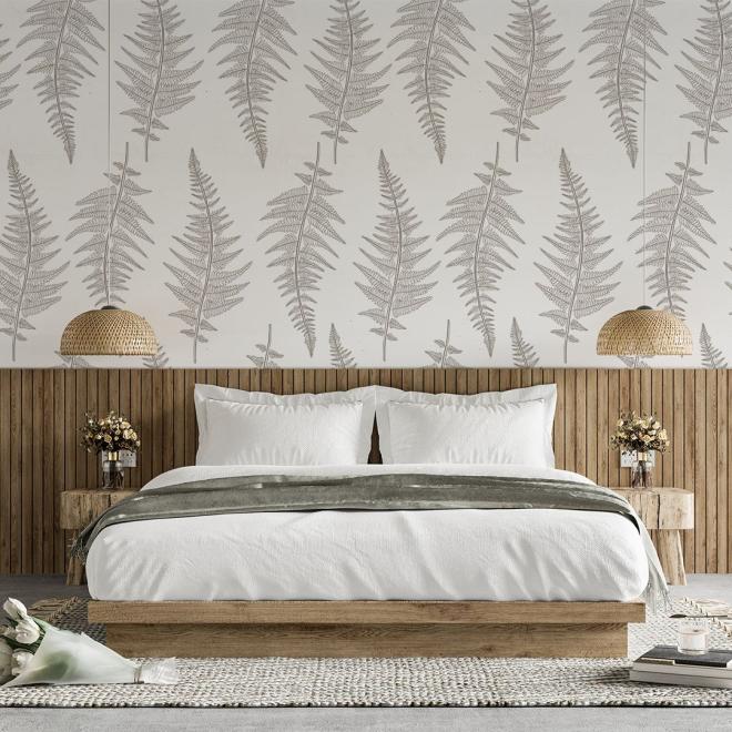 Dekoračná tapeta s motívom listov