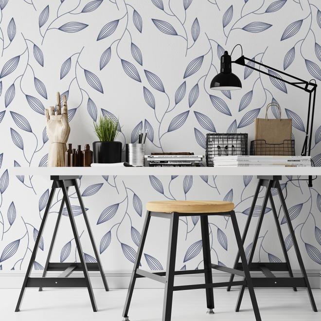 Tapeta na stenu s motívom lístia