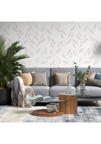 Dekoračná tapeta s motívom lístia