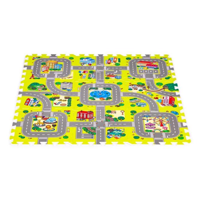 Penová podložka s motívom mesta pre deti