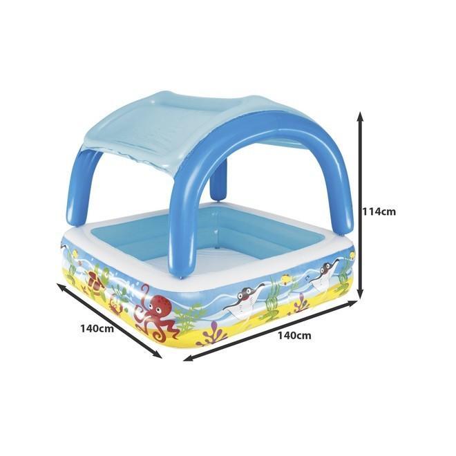 Nafukovací detský bazén so zastrešením