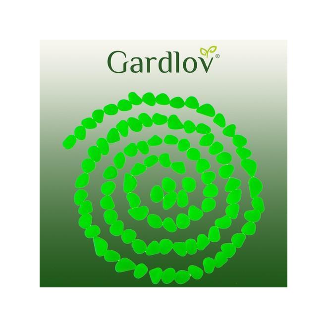 Sada svietiacich zelených kameňov - 100 ks