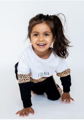 Mikina I LOVE MILK s leopardím vzorom v akcii
