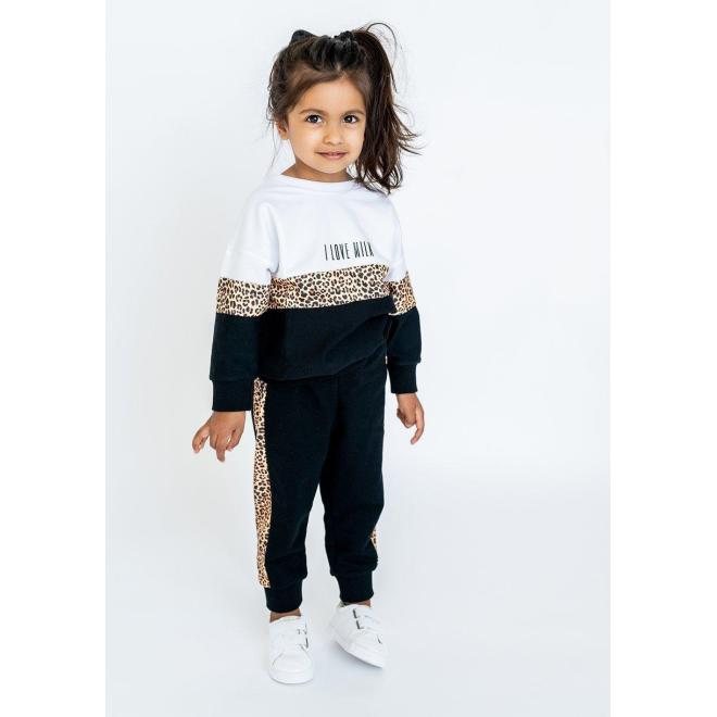 Mikina I LOVE MILK s leopardím vzorom v akcii