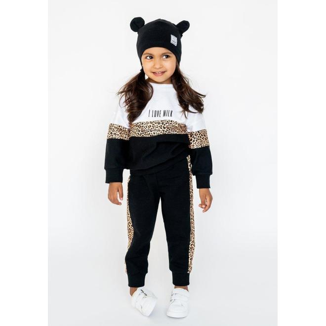 Mikina I LOVE MILK s leopardím vzorom v akcii