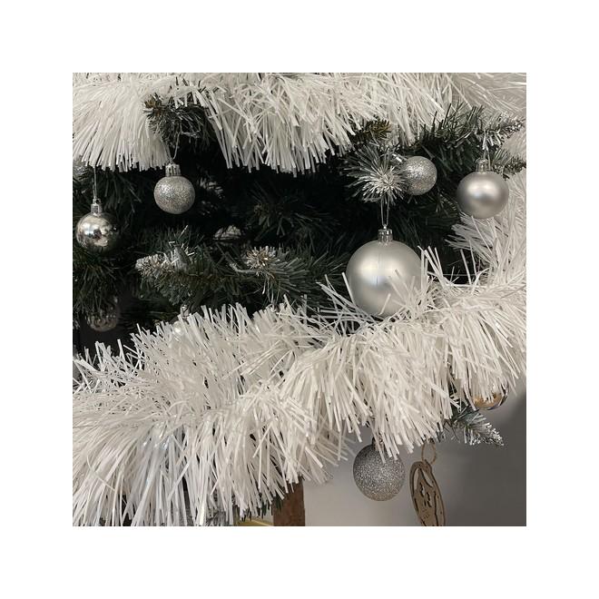 Biela vianočná girlanda - 6 m