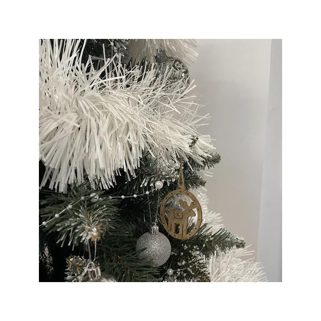 Biela vianočná girlanda - 6 m