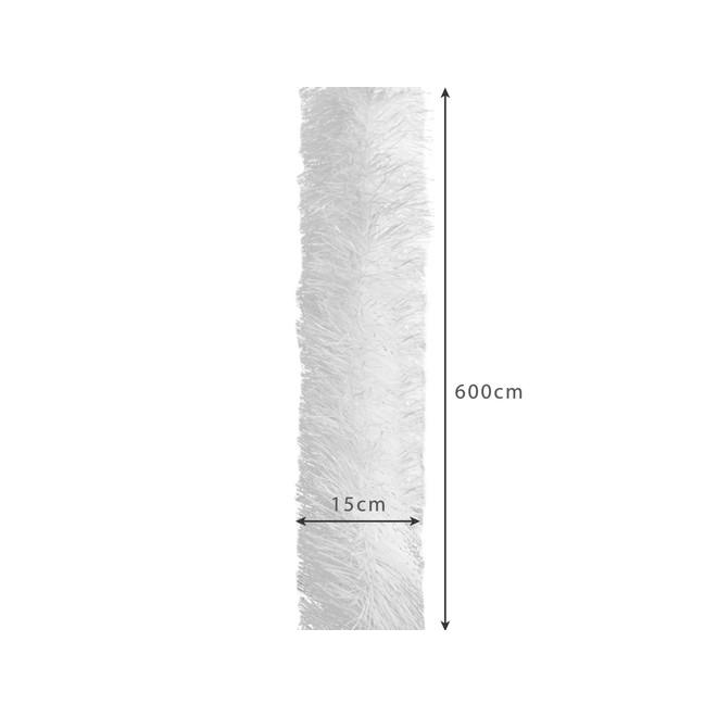 Biela vianočná girlanda - 6 m