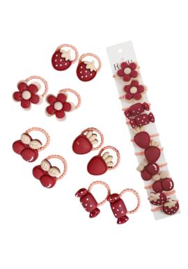 Sada 10 detských gumičiek do vlasov