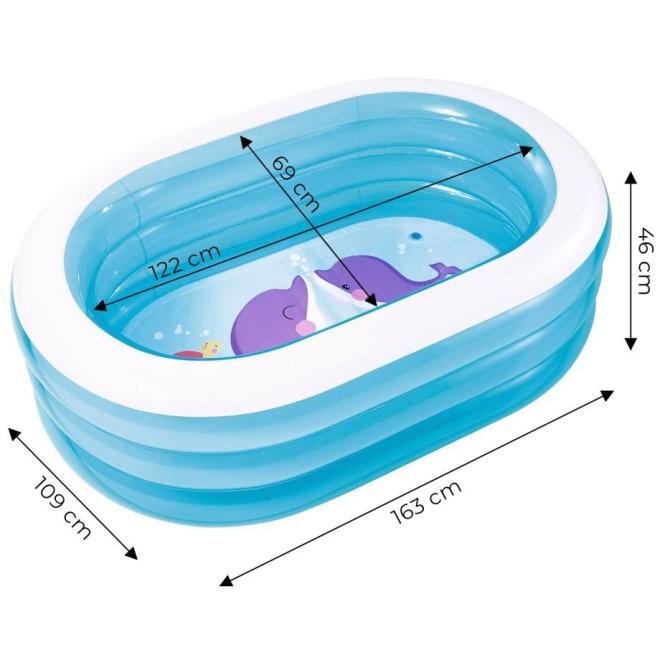 Ovalný nafukovací bazén pre deti