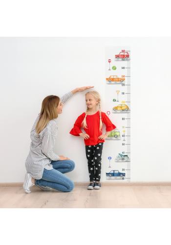 Nálepka detský výškový meter na stenu s motívom cesty