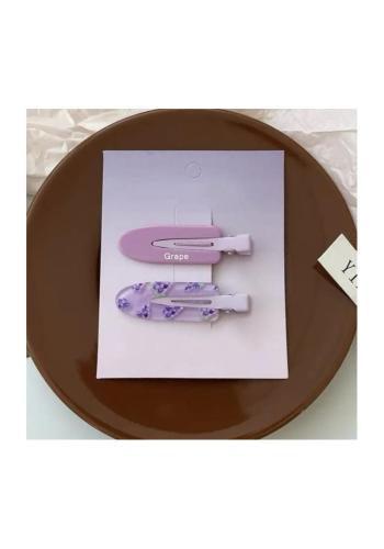 Fialová sada 2 sponiek do vlasov