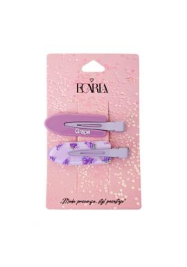 Fialová sada 2 sponiek do vlasov