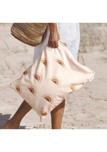 Béžová nepremokavá taška na zips