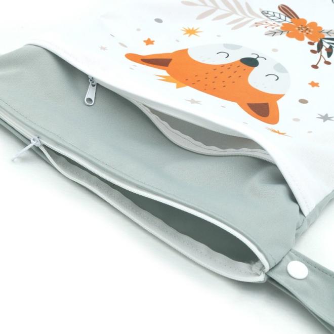 Nepremokavá taška na zips s potlačou