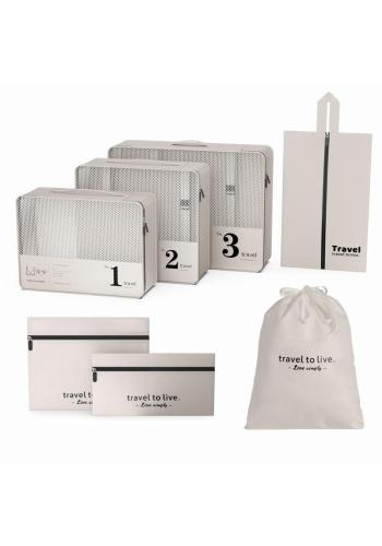 Krémová cestovná sada 7 kozmetických tašiek