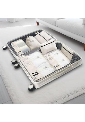 Krémová cestovná sada 7 kozmetických tašiek