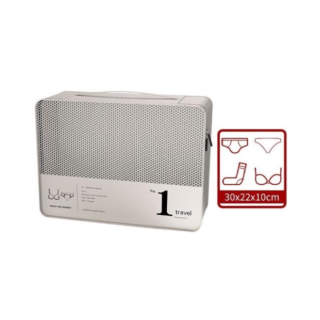 Cestovná sada 7 kozmetických tašiek v čiernej farbe