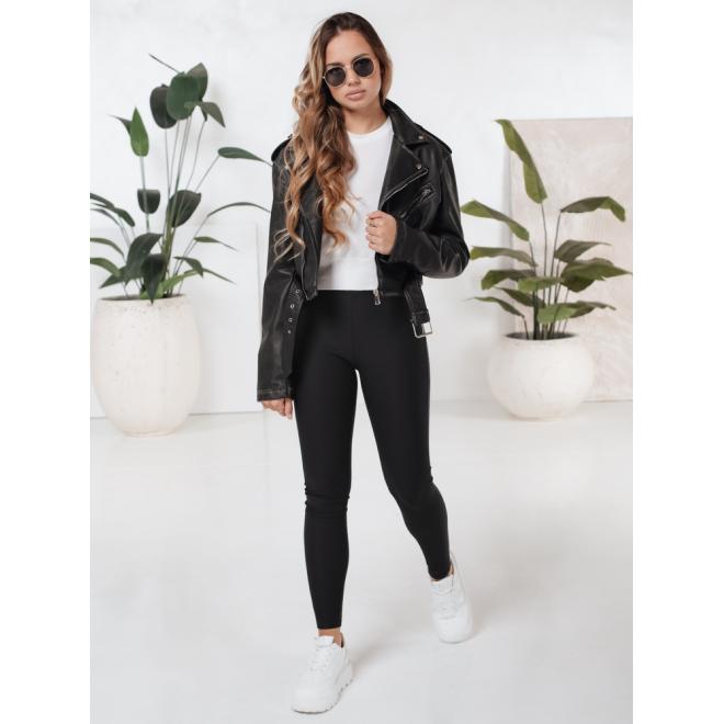 Dámske čierne legíny s vysokým pásom UY2730