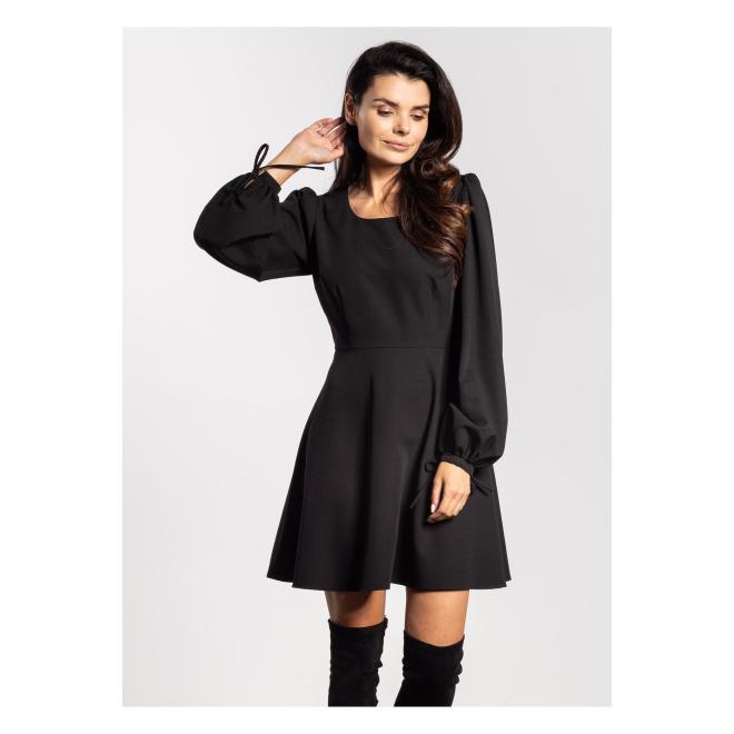 Rozšírené čierne mini šaty