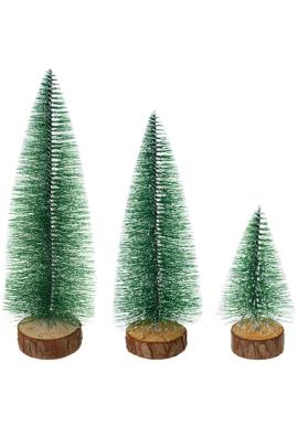 Sada 3 mini vianočných stromčekov