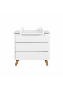 Prebaľovací pult v minimalistickom štýle v bielej farbe - ZARA