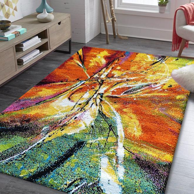 Detský koberec s farebným dizajnom