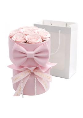 Krabička ružových voňavých mydlových kvetov