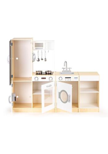 Drevená detská veľká kuchynka s tabuľou