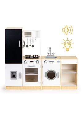 Drevená detská veľká kuchynka s tabuľou