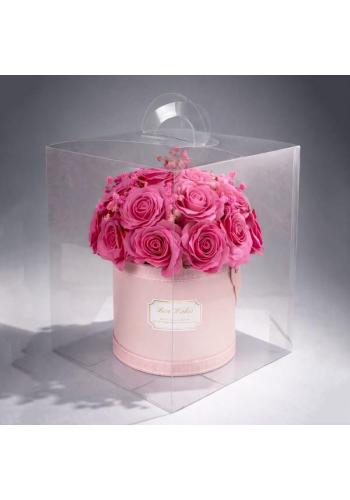 Ružový box voňavých mydlových kvetov