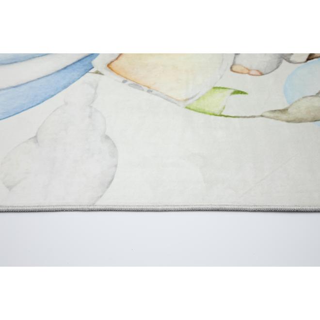 Detský koberec so slonom v balóne