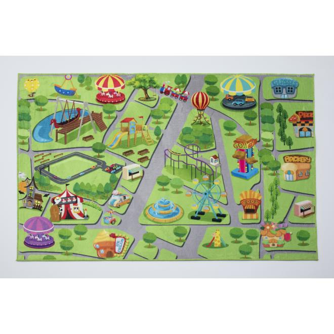 Detský koberec s motívom zábavného parku