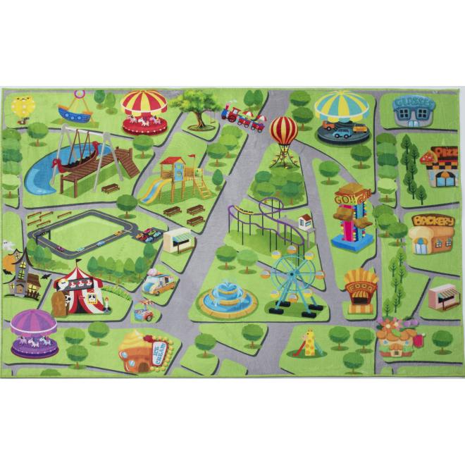 Detský koberec s motívom zábavného parku