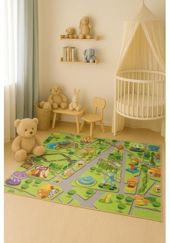 Detský koberec s motívom zábavného parku