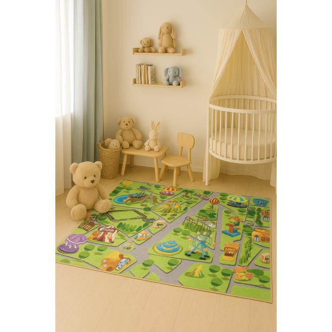 Detský koberec s motívom zábavného parku