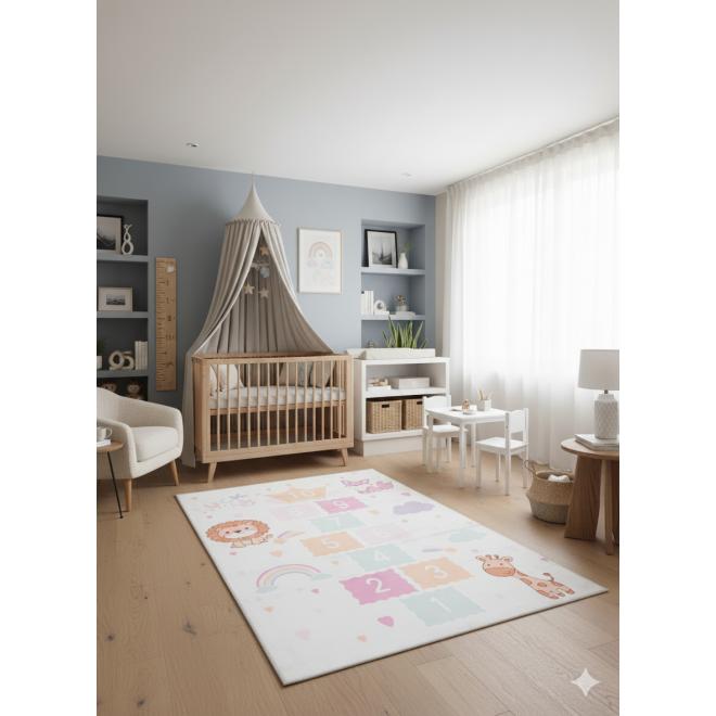 Detský koberec s motívom škôlky