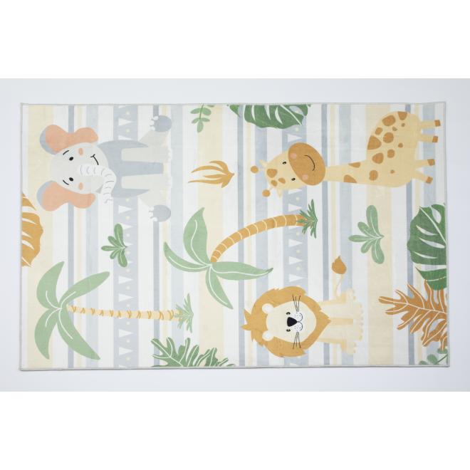 Detský koberec so safari zvieratami