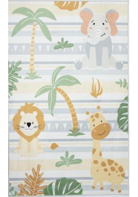 Detský koberec so safari zvieratami
