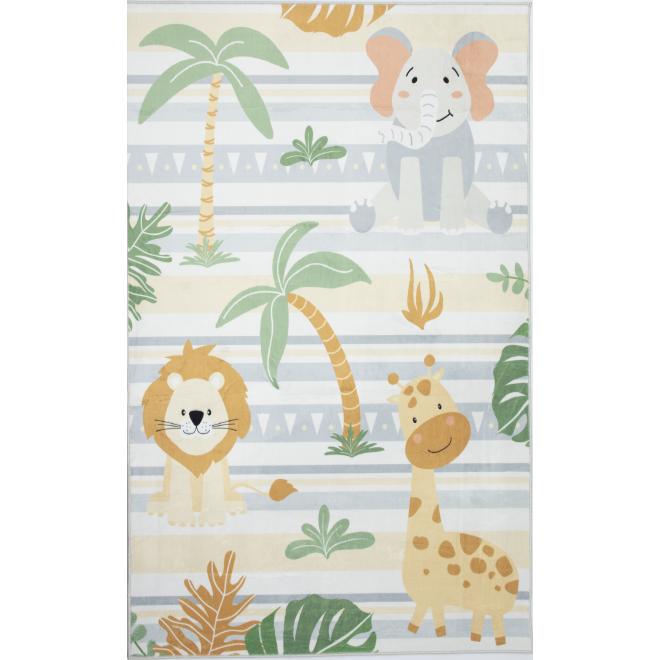 Detský koberec so safari zvieratami