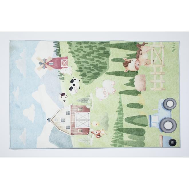 Detský koberec s motívom farmy
