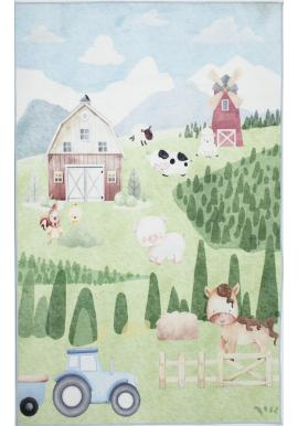 Detský koberec s motívom farmy