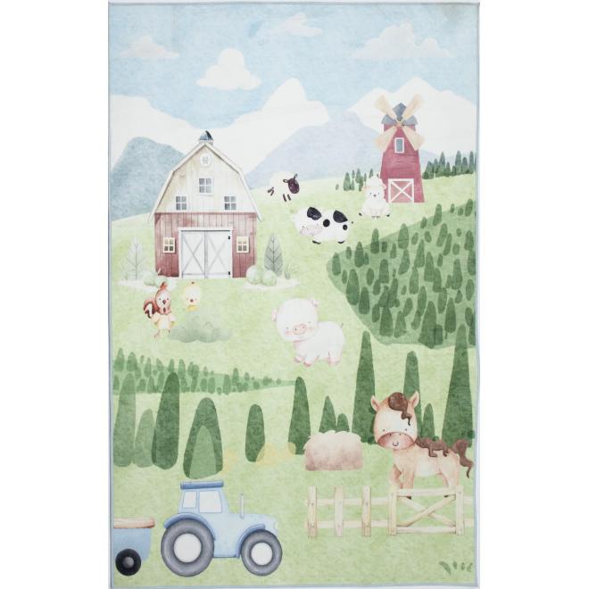 Detský koberec s motívom farmy