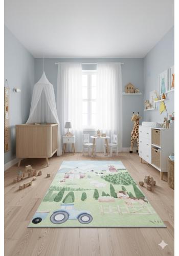 Detský koberec s motívom farmy