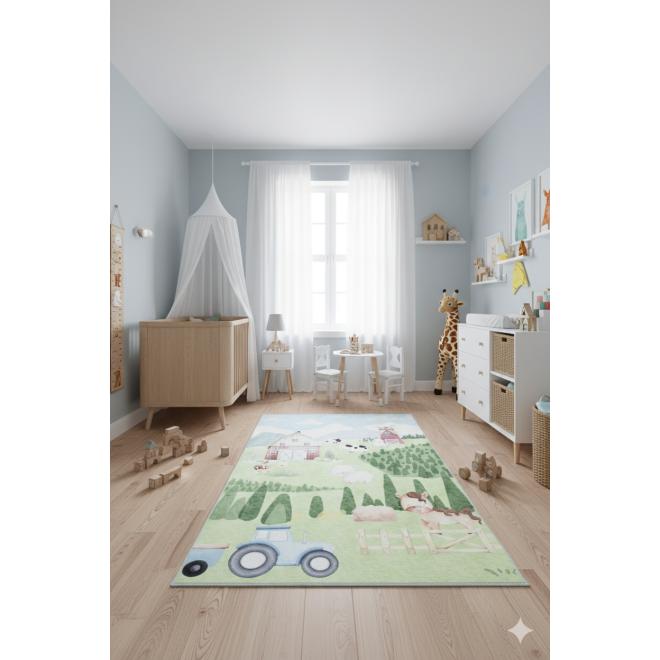 Detský koberec s motívom farmy
