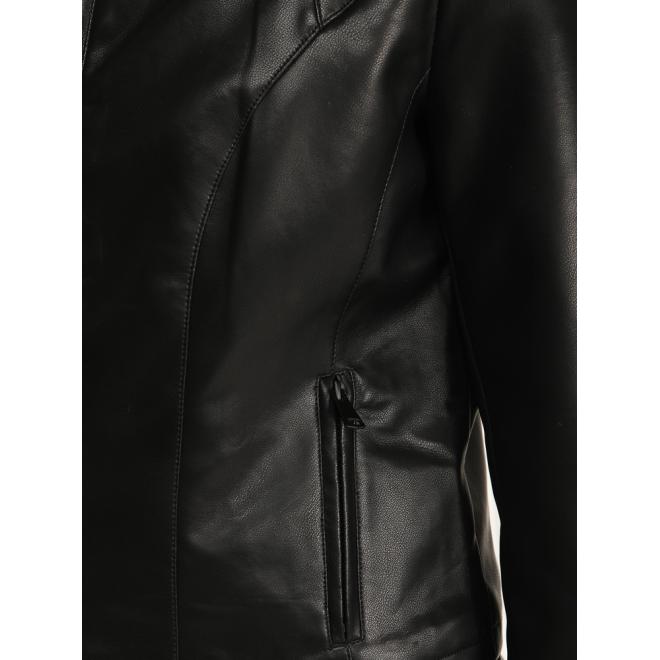 Krátka kožená dámska bunda TY5565