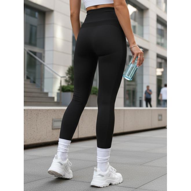 Dámske čierne legíny s vysokým pásom UY2854