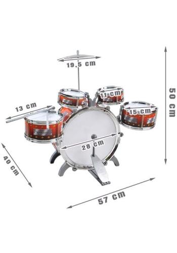 Detské bubny s taburetkou