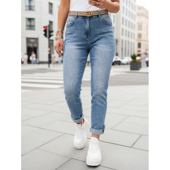 Modré dámske slim fit džínsy UY2673