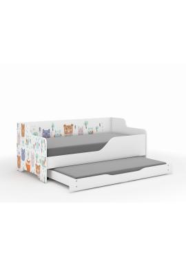 Detská posteľ LILU s dodatočnou funkciou spania - 160x80 LES